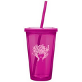 16 Oz. Fuchsia Spirit Tumbler Cup